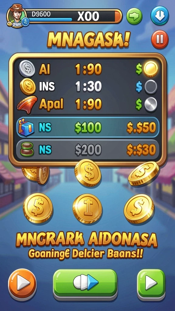 Beragam mode permainan yang dapat dipilih.