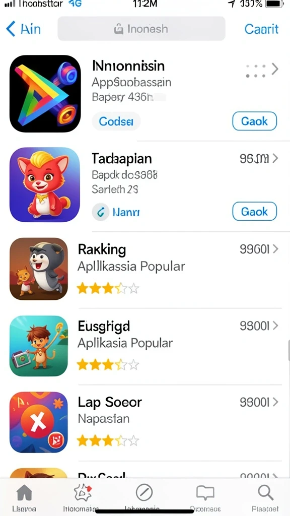 Tampilan awal yang menarik dan mudah digunakan.
