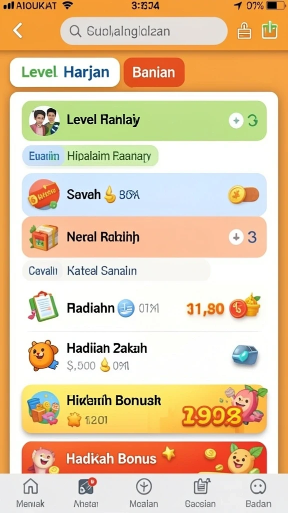 Tampilan antarmuka yang modern dan menarik.