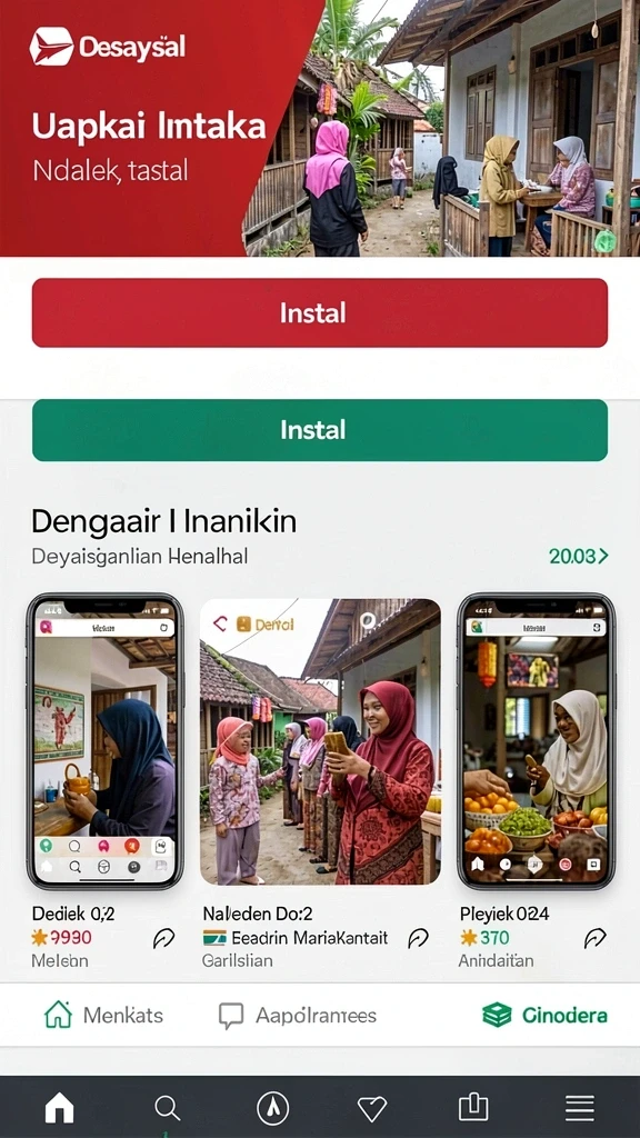 Tampilan antarmuka yang menarik dan intuitif.