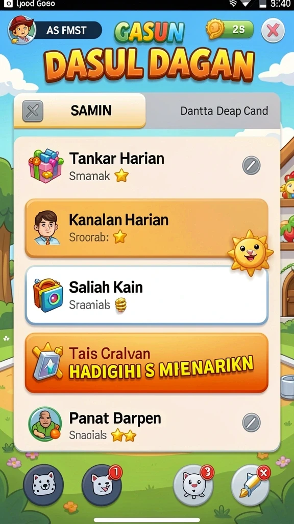 Berbagai pilihan permainan slot yang seru.