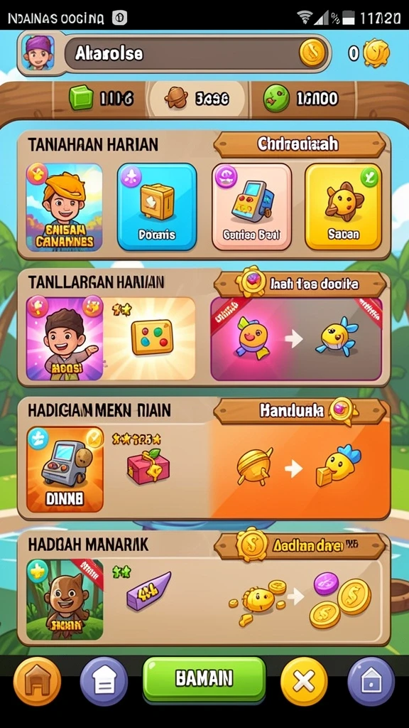 Berbagai genre permainan yang tersedia di DUNIA77.