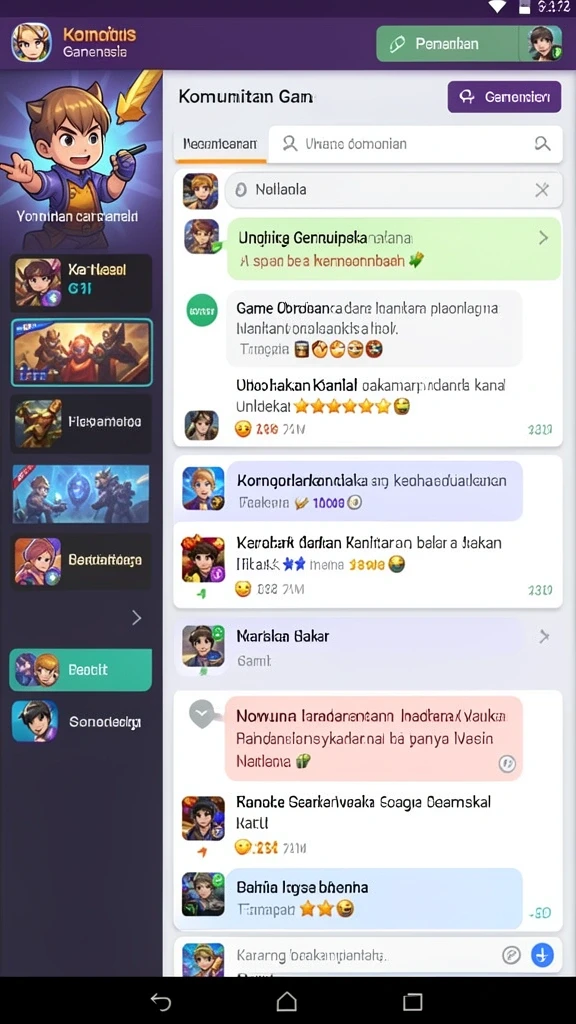 Tampilan layar utama F08 yang menawan.