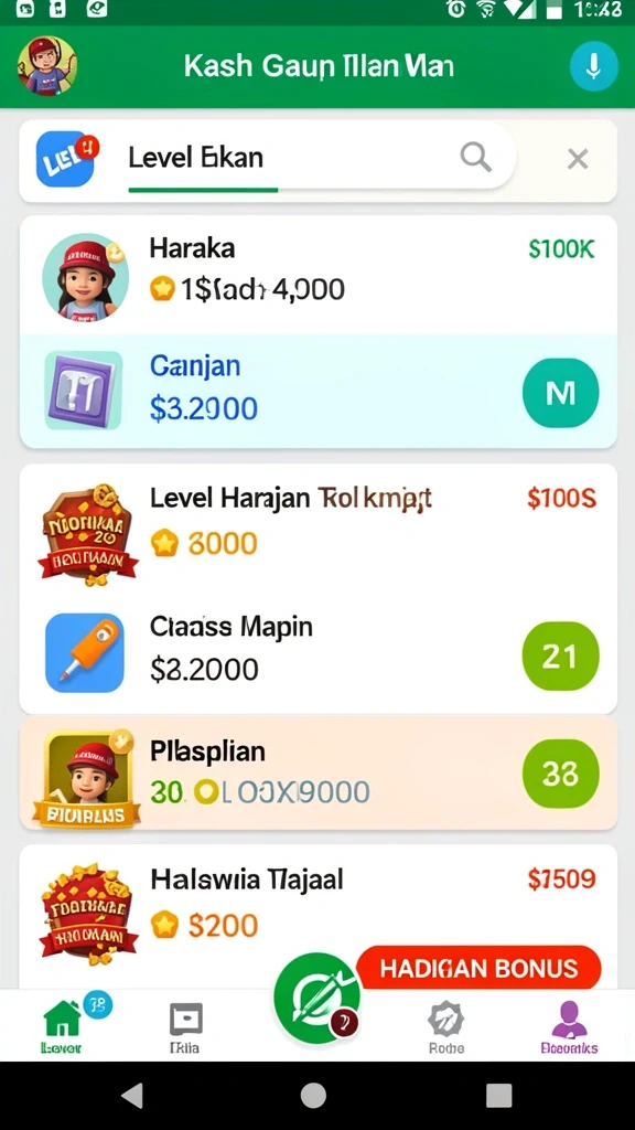 Berbagai pilihan permainan yang mengasyikkan.
