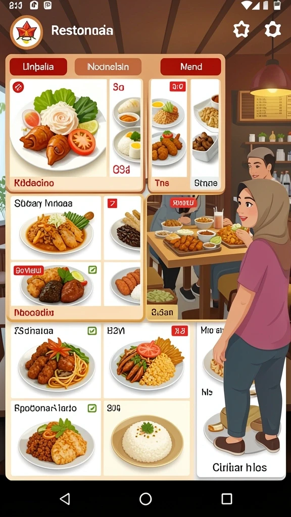 Tampilan antarmuka yang menarik dan user-friendly.