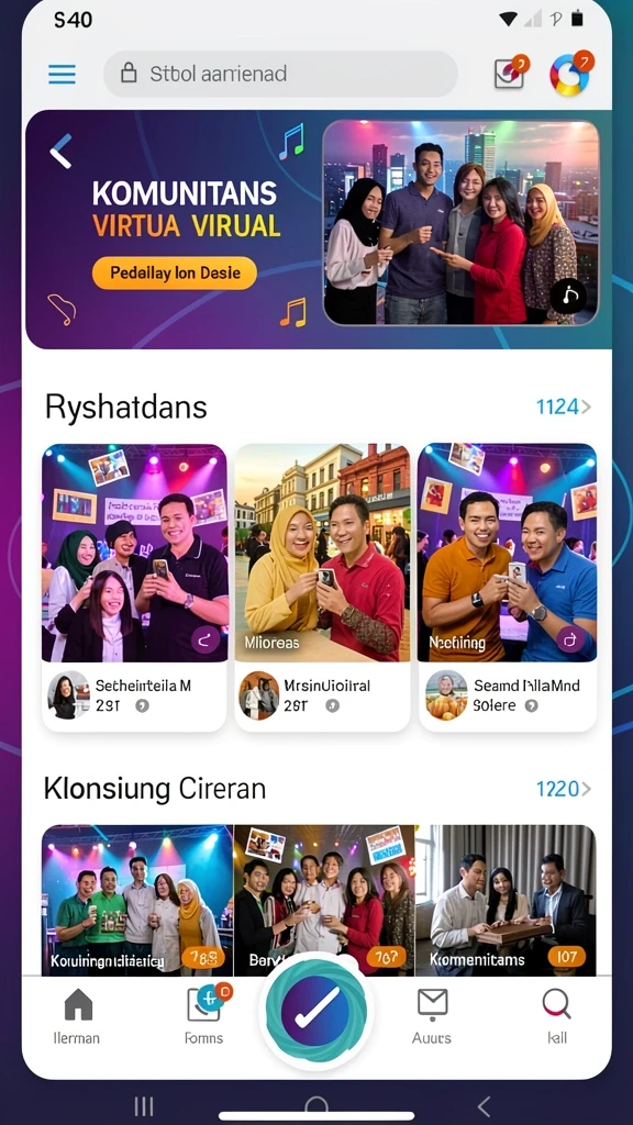 Tampilan awal IDROK yang menarik dan user-friendly.