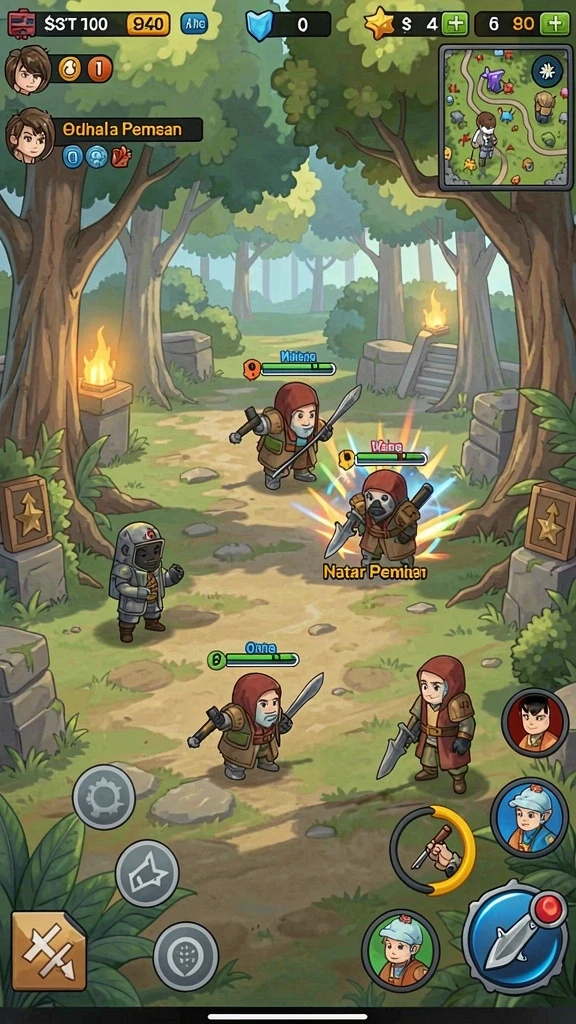 Tampilan utama game JARUM77 yang menarik.