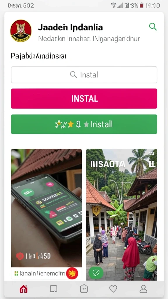 Tampilan menu utama yang menarik dan intuitif.