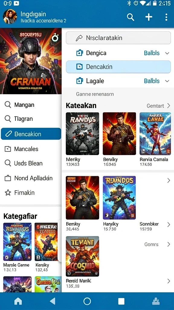 Tangkapan layar memperlihatkan salah satu level menantang di KAOL68.