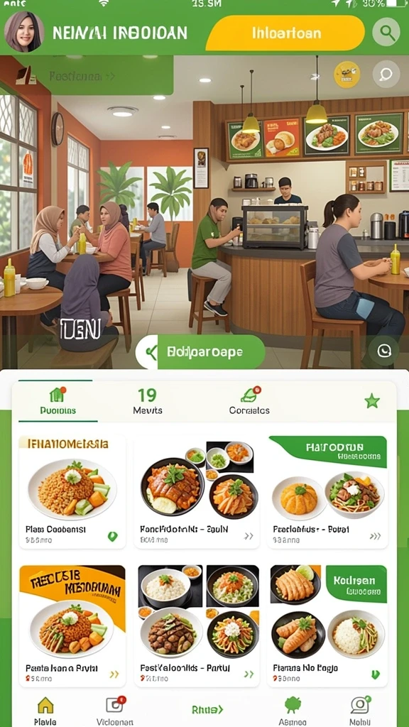 Tampilan antarmuka yang modern dan menarik.