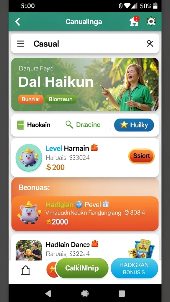 Grafik yang memukau menambah keseruan permainan.
