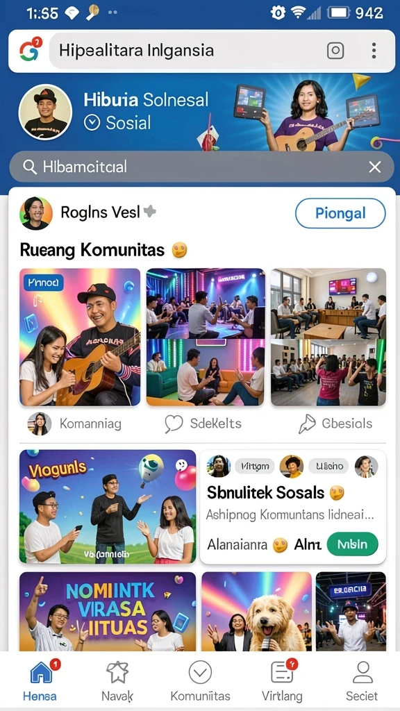 Tampilan antarmuka aplikasi yang menarik.
