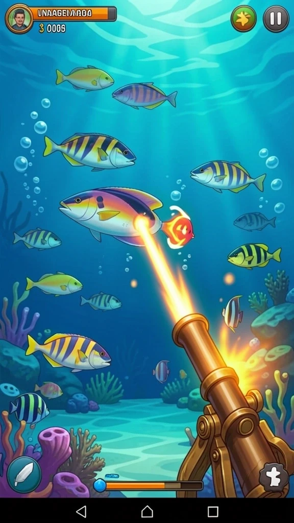 Screenshot menggambarkan pemandangan indah dalam game.