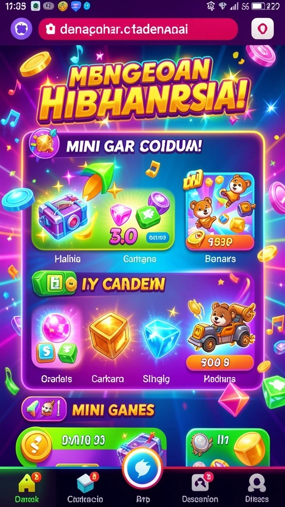 Fitur bonus harian yang membuat permainan lebih seru.