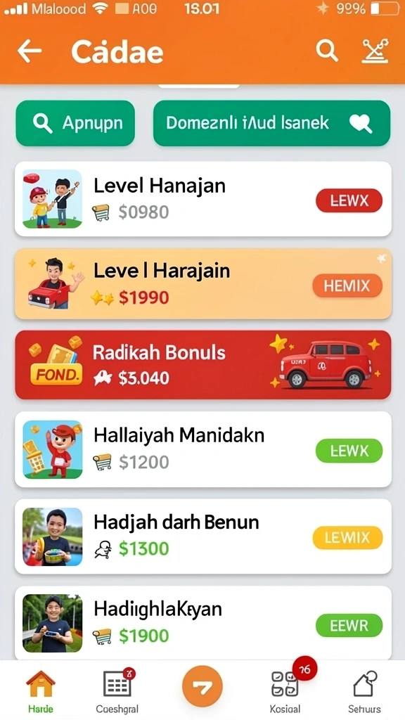 Berbagai mode permainan untuk menghibur semua pemain.