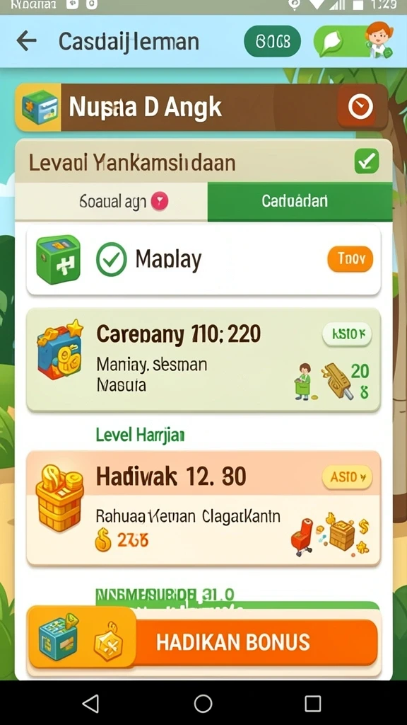 Screenshot memperlihatkan sistem kustomisasi karakter.