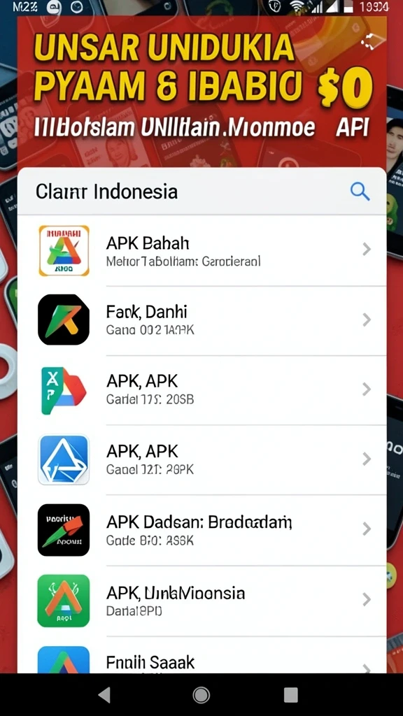 Screenshot aplikasi menunjukkan antarmuka utama yang menarik.