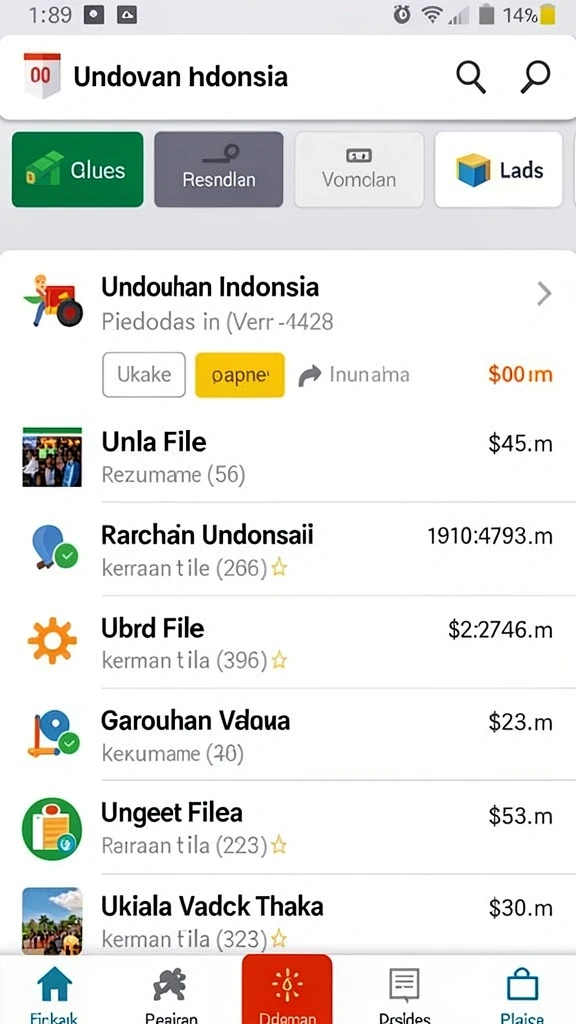 Tampilan antarmuka yang intuitif dan menarik.