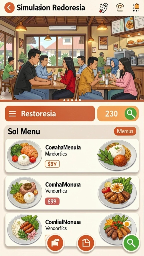 Tangkapan layar pertama menampilkan pemandangan indah dalam permainan.