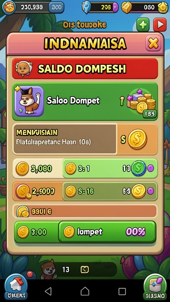 Screenshot menunjukkan gameplay seru UDINTOGEL yang penuh tantangan.