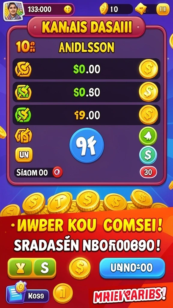 Tampilan level yang penuh warna dan tantangan seru.
