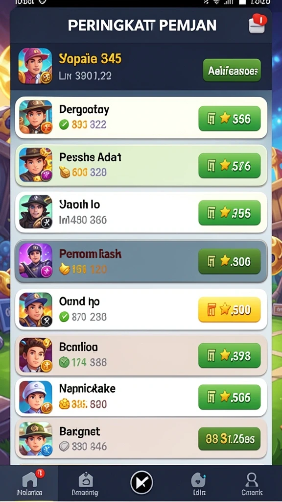 Kompetisi live dengan pemain dari seluruh Indonesia.