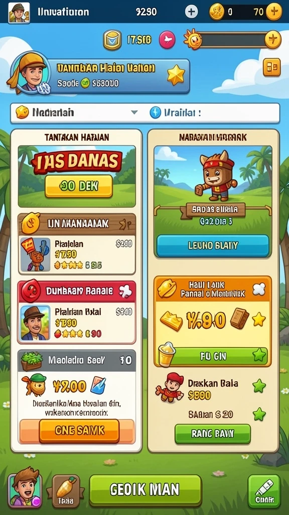 Pengalaman bermain yang seru dan menantang.